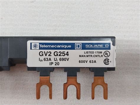 Telemecanique Gv2-m03 Motor Circuit Breaker Gv2 G254 Busbar & H07V2-k ...