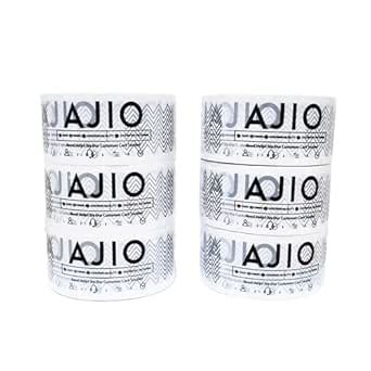 JPPL Printed BOPP Self Adhesive Tape – White, 65m x 48mm – Strong ...