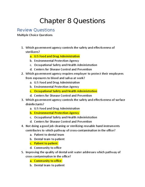 Chapter 8 Questions - Chapter 8 Questions Review Questions Multiple ...