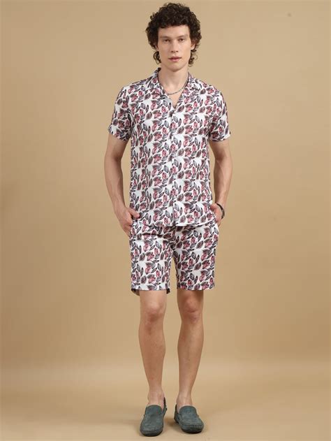 Shop Soft Feather White Co-Ords Sets Mens Online in India – Bushirt