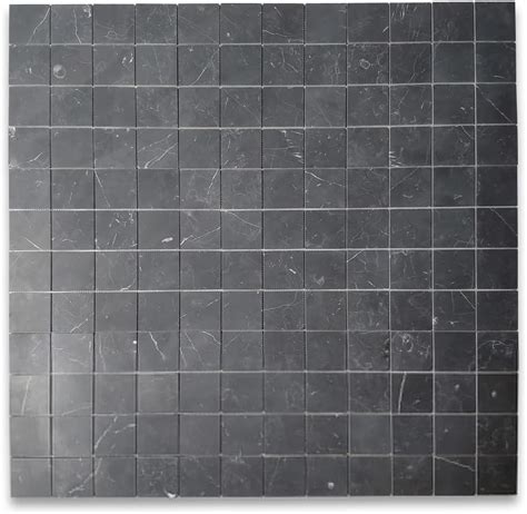 Buy Stone Center Online Nero Marquina Black Marble 3x3 Square Mosaic ...