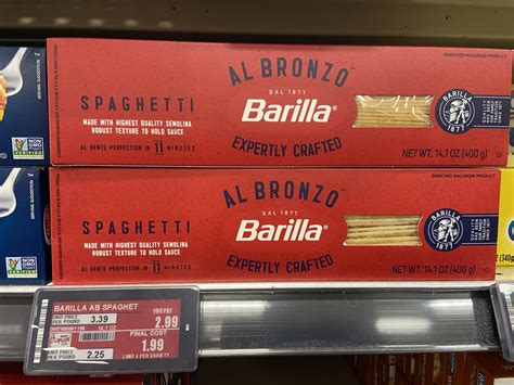 FREE Barilla Al Bronzo Pasta at ShopRite