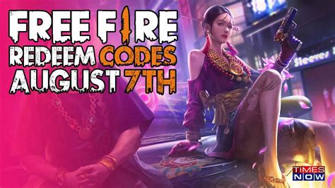 Garena Free Fire [All Working] redeem codes for 7th August 2022 | Times Now