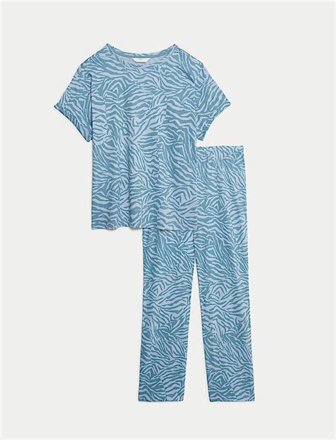 Buy Pure Cotton Printed Pyjama Set at Marks & Spencer
