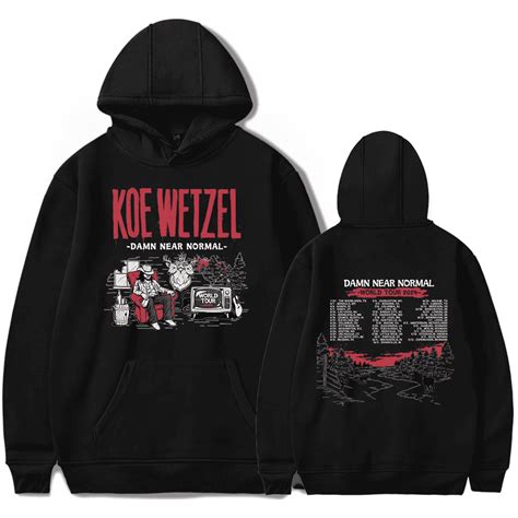 Koe Wetzel Damn Near Normal Tour 2024 Hoodies Women Men Long Sleeve ...
