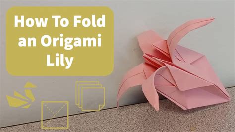 Origami Lily Tutorial 的图像结果