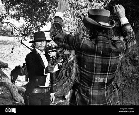 Charles Bronson, on-set of the western film, "From Noon Till Three ...
