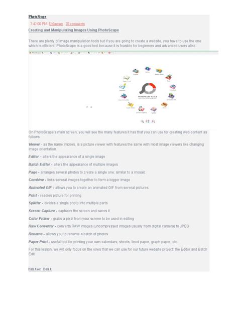 Image result for Photoscape Effects Tutorial