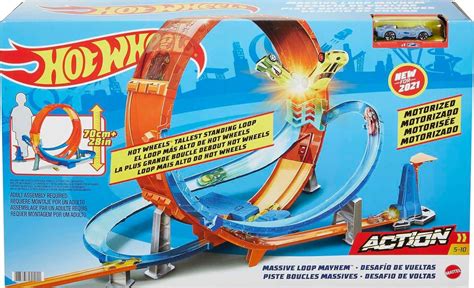 Motorized Hot Wheels Massive Loop Mayhem Track Set, India | Ubuy