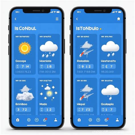 Weather App Screenshot in Spanish | Stable Diffusion Online