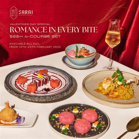 Best Valentines Day Restaurant in Singapore for Hearts Day Dinner — SARAI