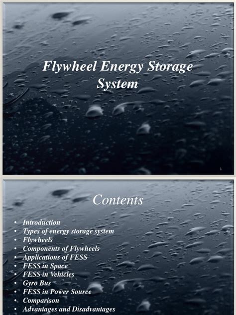 Flywheel Energy Storage System1 | PDF | Energy Storage | Battery ...
