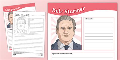 Keir Starmer Biography Template