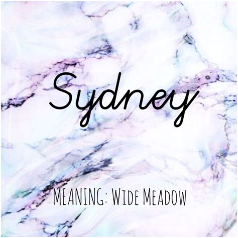 SYDNEY #Names #Sydney #BabyNames | Baby names and meanings, Names ...
