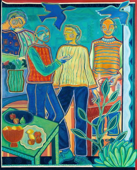 Alice Campbell, Market Day Stroll, 2024 | Kilmorack Gallery