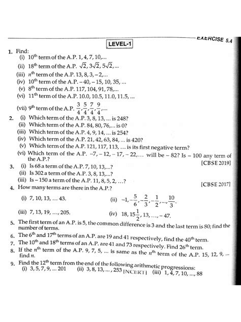 Image result for Arithmetic Progression Practice Problems