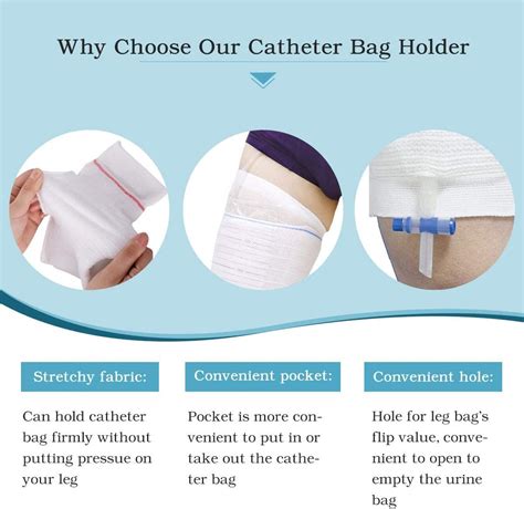 Catheter Leg Bag Holder 2 Count Fabric Catheter Sleeves Urine Leg Bag ...