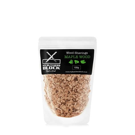 My Butchers Block Smoke Wood Shavings Maple 100g - Patio Warehouse