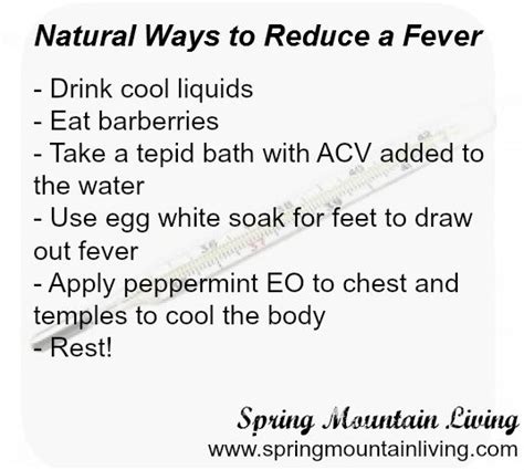 homeopathic ways to reduce fever