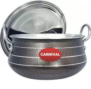 CARNIVAL Alumuinium Coating Handi/Biryani Pot/Pot Pan With Stainless ...