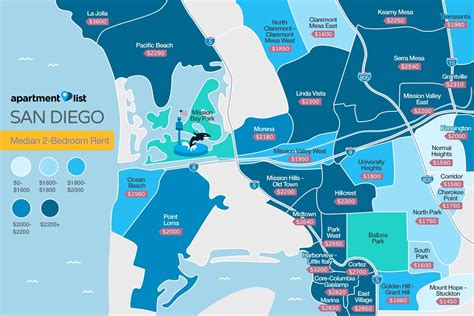 San Diego Map Of Neighborhoods - Tourist Map
