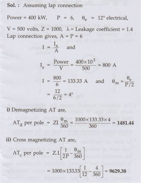 Demagnetising and Cross Magnetising Conductors - DC Generators