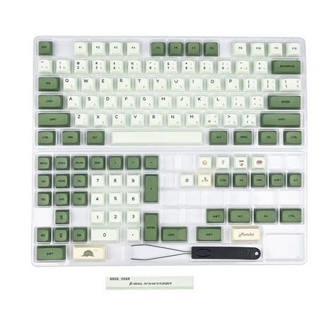 Buy YMDK Matcha Dye Sub ZDA PBT Keycap Similar to XDA Japanese Korean ...