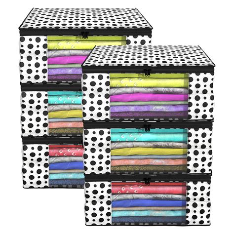 Kuber Industries Clothes Organizer For Wardrobe (Pack of 6) - Storage ...