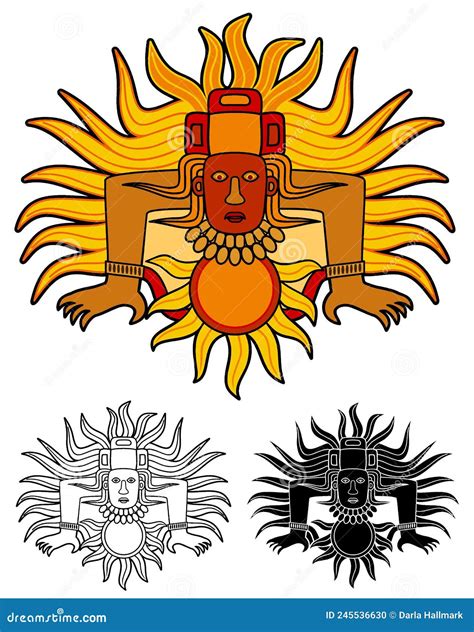 Inca Sun God Tattoo