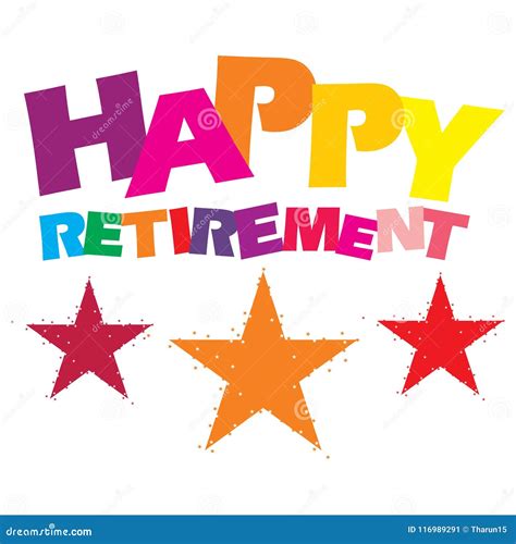 Happy Retirement Text Vector Illustration | CartoonDealer.com #44326628