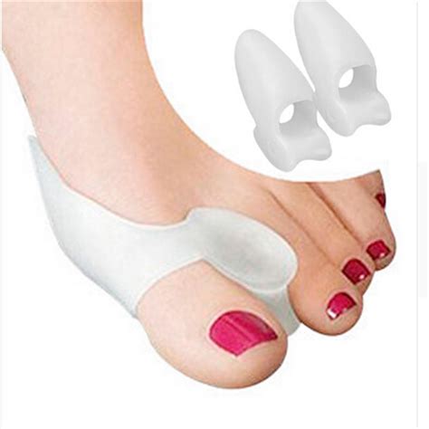 1 Pair Silicone Gel Bunion Protector Toe Straightener Separator ...