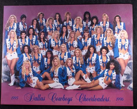 1995 Dallas Cowboys Cheerleaders 8x10 Fan Club Photo with Names on Back ...