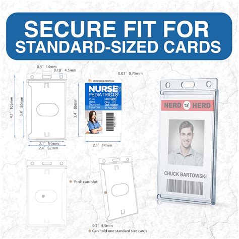 Bestom 3 Pack Frosted Clear Vertical Hard Plastic ID Card India | Ubuy