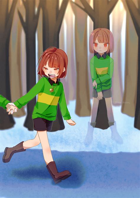 chara and asriel dreemurr (undertale) drawn by saba_chimera | Danbooru