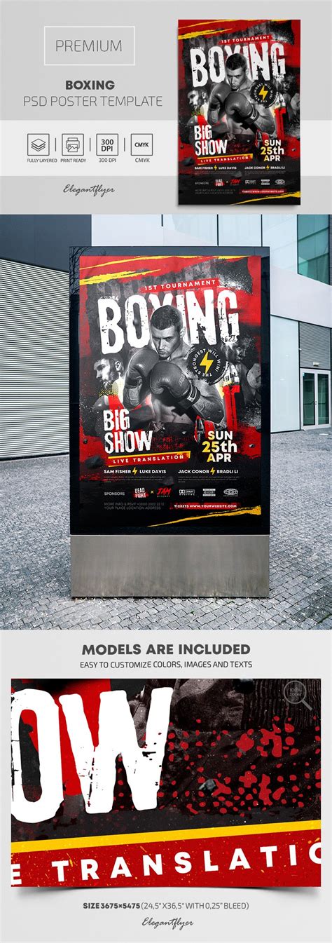 Boxing Promo Poster 的图像结果