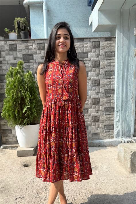 Isabel - 3 Tier Block Printed Dress – Musings