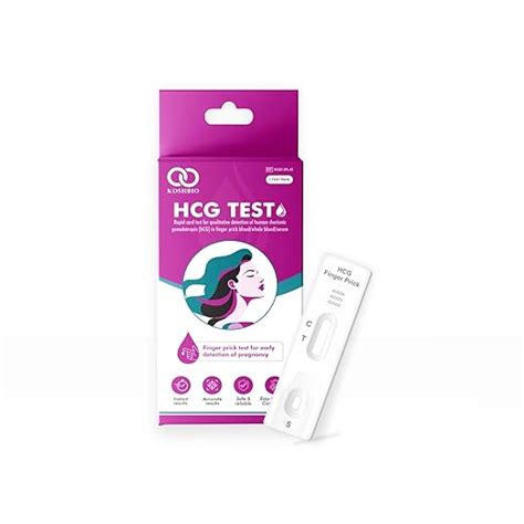Buy Koshbio hCG Finger Prick Blood Pregnancy Test Kit | One Step Rapid ...