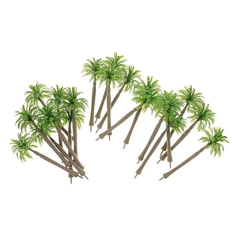 1/100 Miniatures Layout Tree Models Green Coconut Tree for Diorama ...
