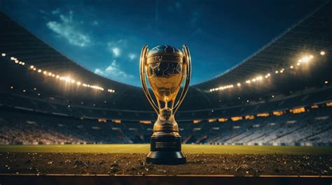 View of soccer gold cup on the field | AI-generated image