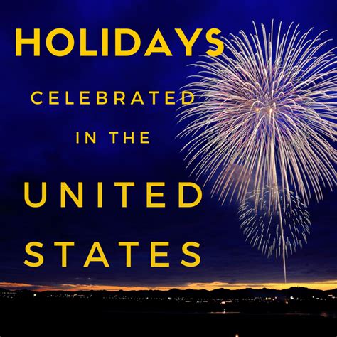 List of Holidays and Celebrations in the USA - Holidappy