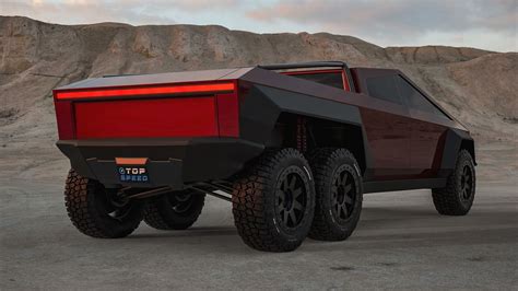 Exclusive Rendering Reveals The 6x6 Tesla Cybertruck We Deserve
