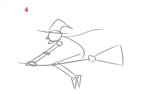 Witch Drawing » How to draw a Witch