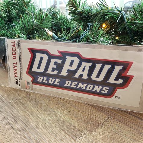 Buy DePaul University Stickers Blue Demons Wordmark Car Decal Heavy ...