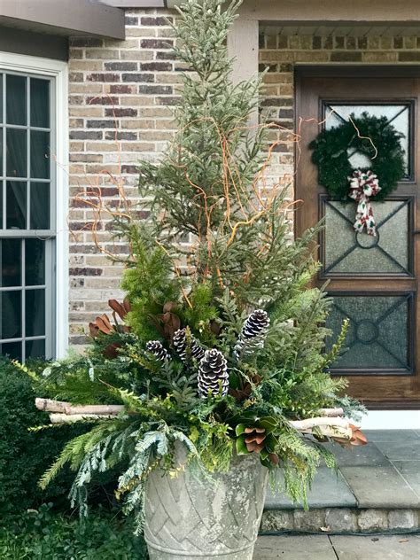 Festive Outdoor Christmas Planter