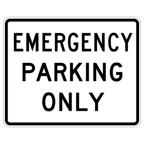 Sign Solutions Usa Parking Sign, 30 in W, Aluminum Sign, White ...