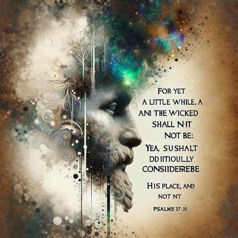 What does Psalms 37:10 mean? | Bible Art