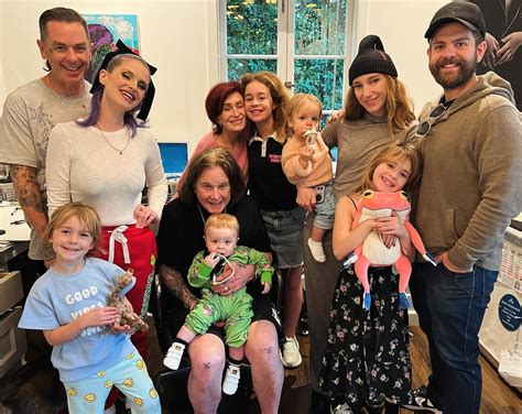 Ozzy Osbourne all smiles in family photo with kids, grandchildren to ...