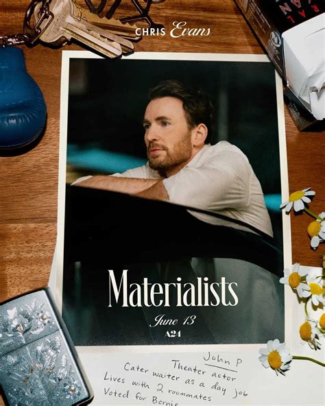 Materialists - Chris Evans Character Poster | Moviefone