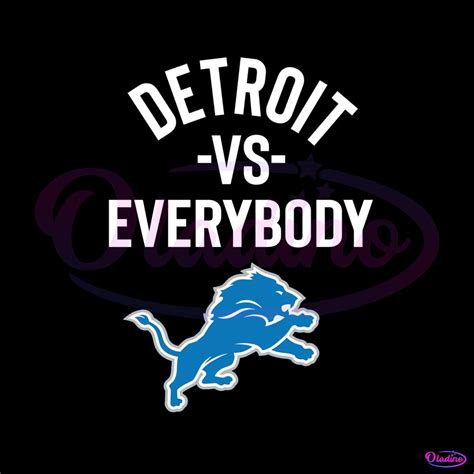 Detroit Vs Everybody Football SVG - Oladino