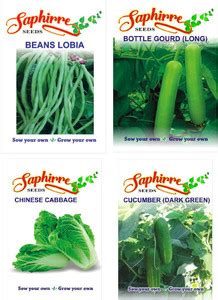 Saphirre Seeds Bottle Gourd (Lauki/Lau/Clabash), beans, cabbage ...